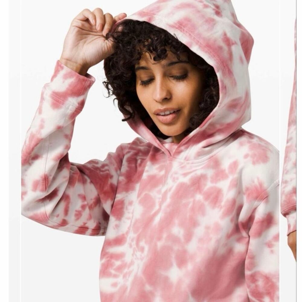 LULULEMON NWT All Yours Hoodie Tie Dye To Dye For Pink Sweatshirt  Sz 6